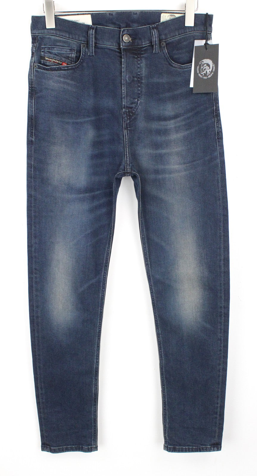 DIESEL D-Vider 084AU Men's Jeans W29/L32 Carrot Fit Stretch Blue Washed