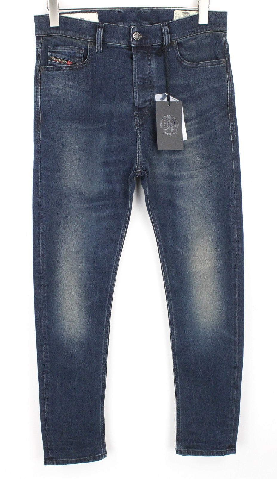 DIESEL D-Vider 084AU Men's Jeans W29/L32 Carrot Fit Stretch Blue Washed Denim