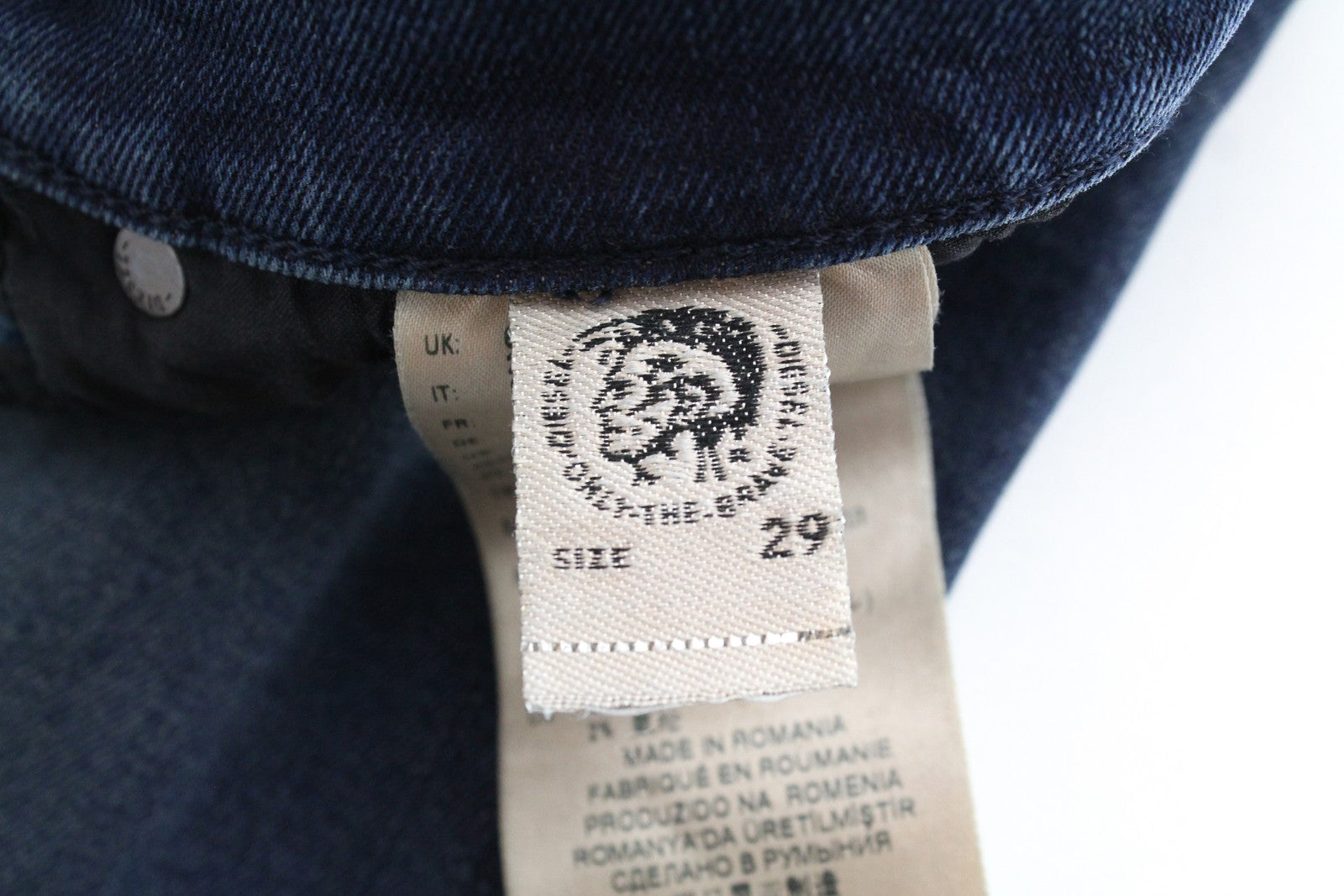 DIESEL D-Vider 084AU Men's Jeans W29/L32 Carrot Fit Stretch Blue Washed Denim