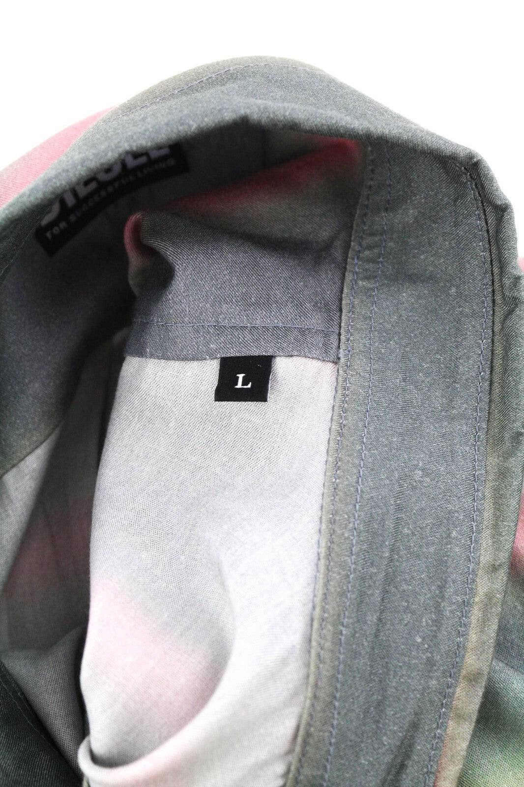 DIESEL S-Tucker-Stripe Mens Shirt L RRP€150 Patterned Button Up Spread Collar