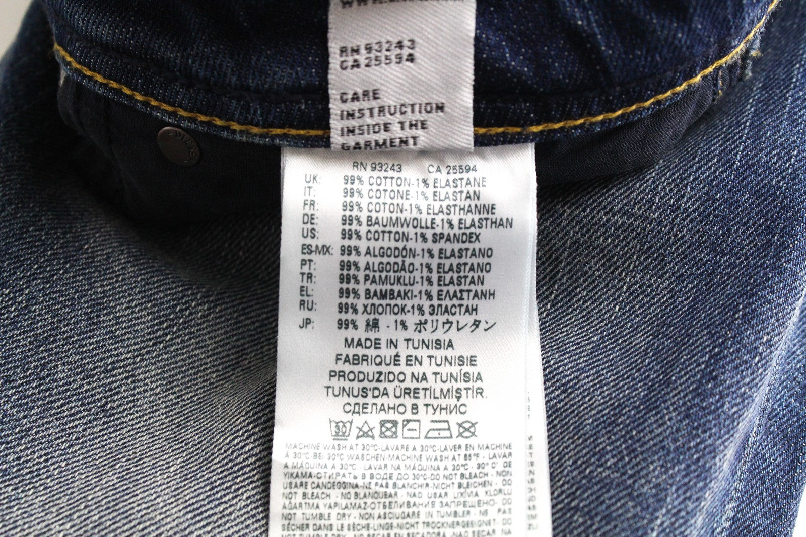 DIESEL Larkee-Beex 089AR Men's Jeans W28/L32 Tapered Blue Washed Stretch