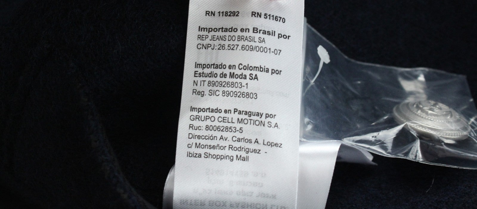 REPLAY Men's Jacket XL Navy Wool Blend Double Collar Lined RRP€329