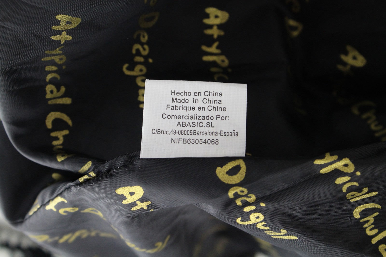 DESIGUAL Women's Coat 38 White Black Print Single Lined Belted