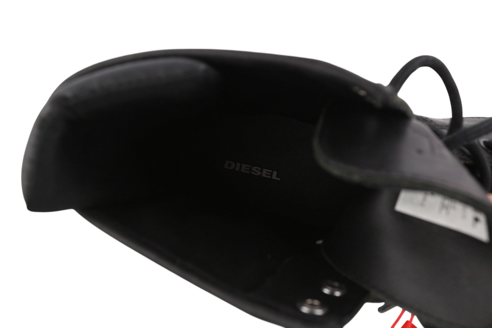 DIESEL D-Alabhama CB Men Boots EU44 Black Leather RRP295 Laced Almond Toe Dark