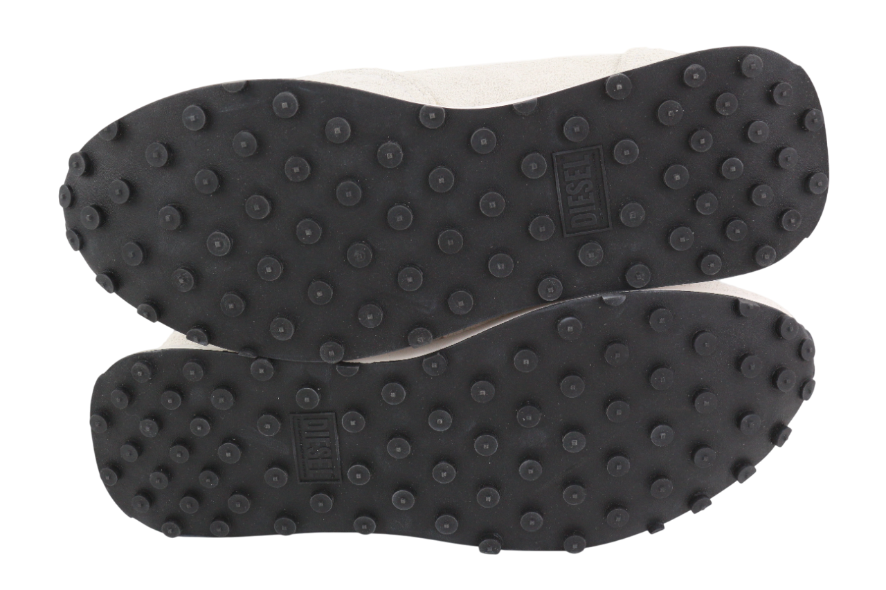 DIESEL S-Racer-Lc Mens Sneakers EU41 White Leather RRP€195 Lace Trainers