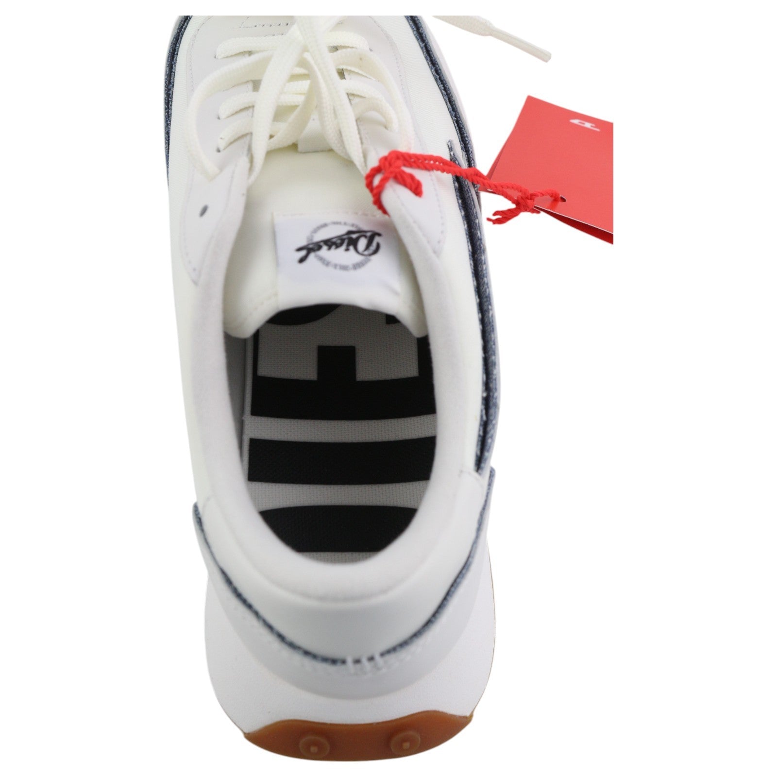 DIESEL S-Racer LC Men Sneakers EU44 White Suede Leather RRP€195 Trainers