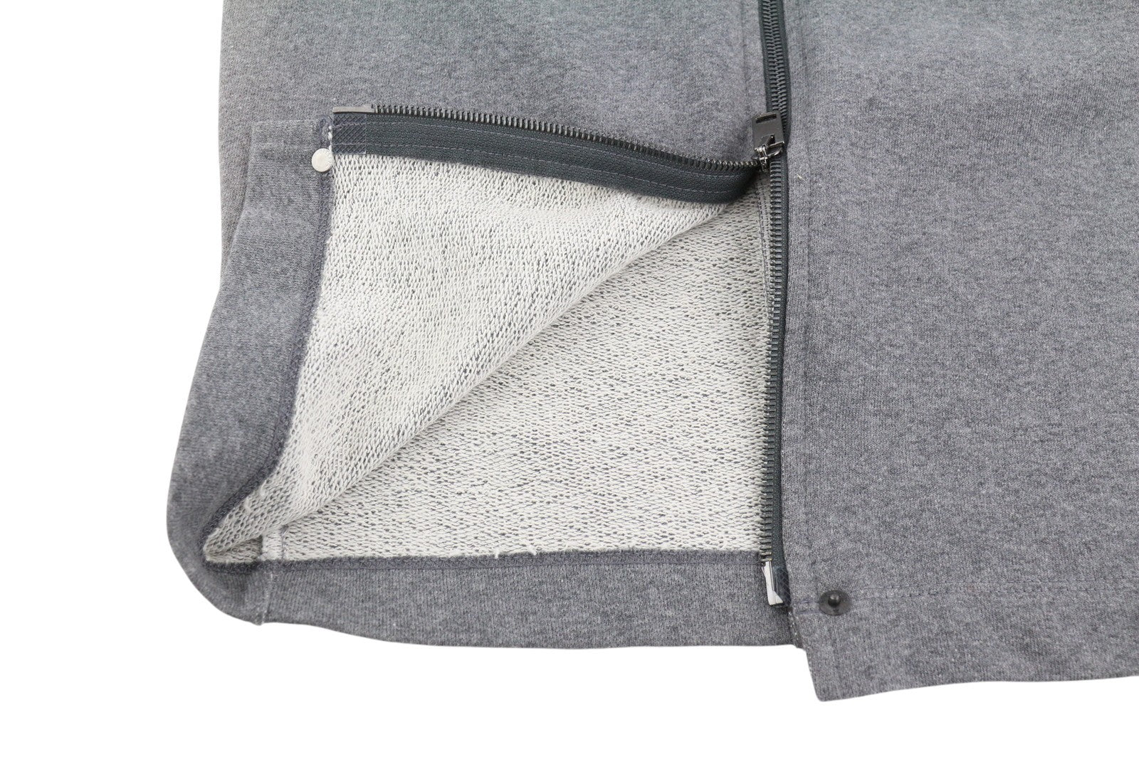 DIESEL O-Vita Women Skirt W24 Melange Grey Pencil Fitted Zipper Pockets RRP€130