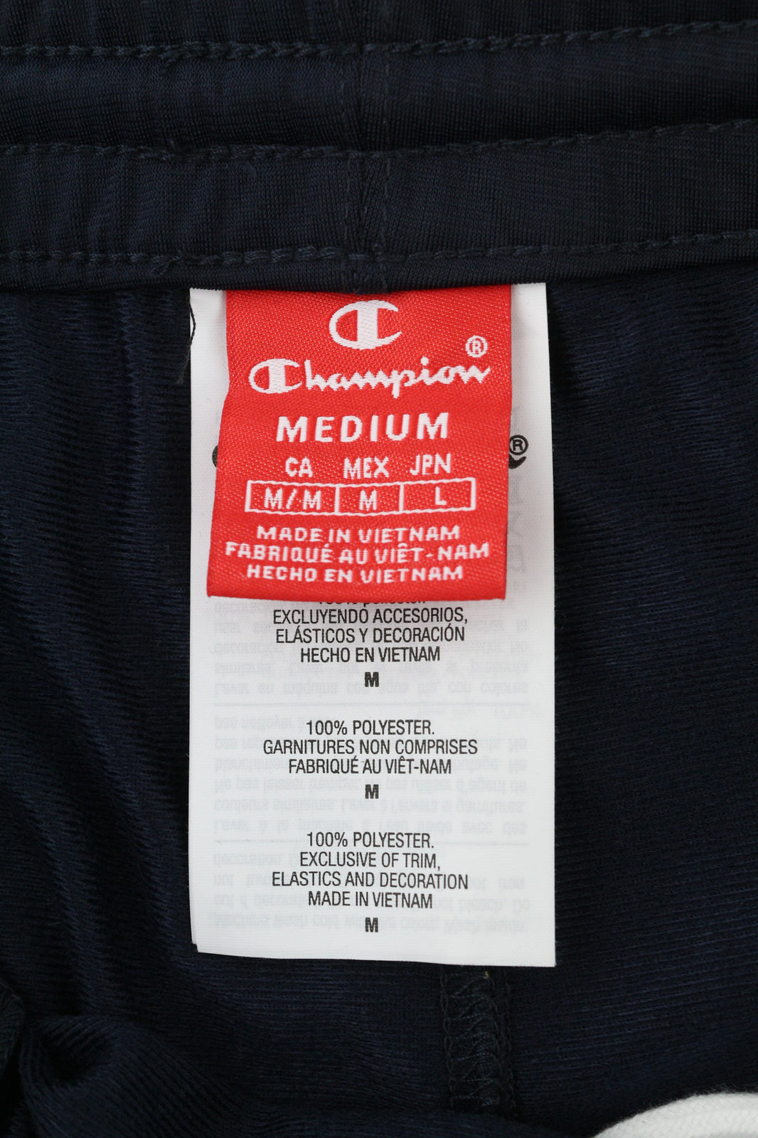 CHAMPION 214422 Men Trousers M Navy Blue Pull On Sweatpants Joggers Casual