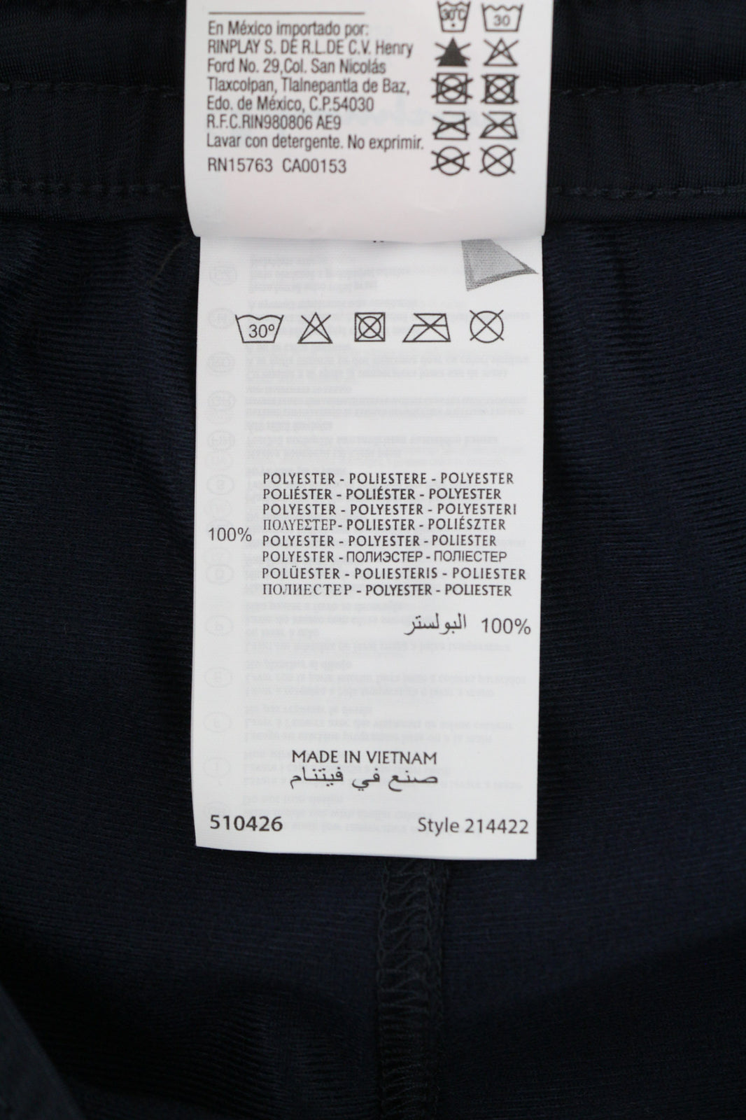 CHAMPION 214422 Men Trousers M Navy Blue Pull On Sweatpants Joggers Casual