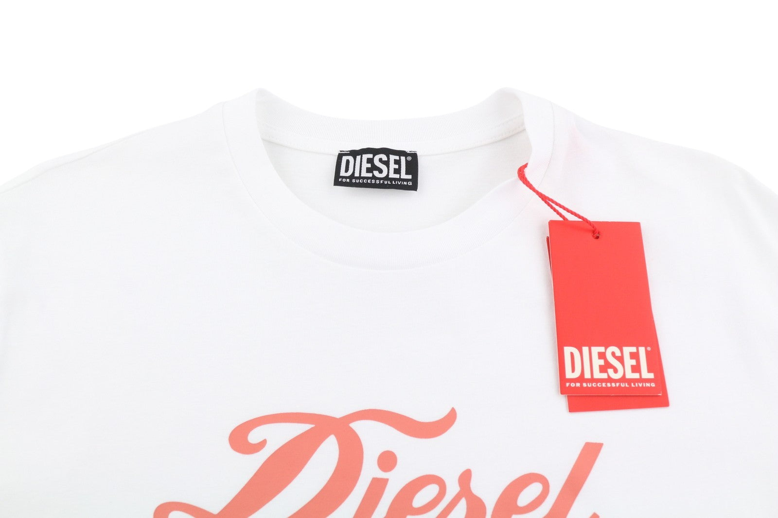 DIESEL D-Egor-New-Ita Women Dress XS White Short Sleeve Tricot Casual Logo