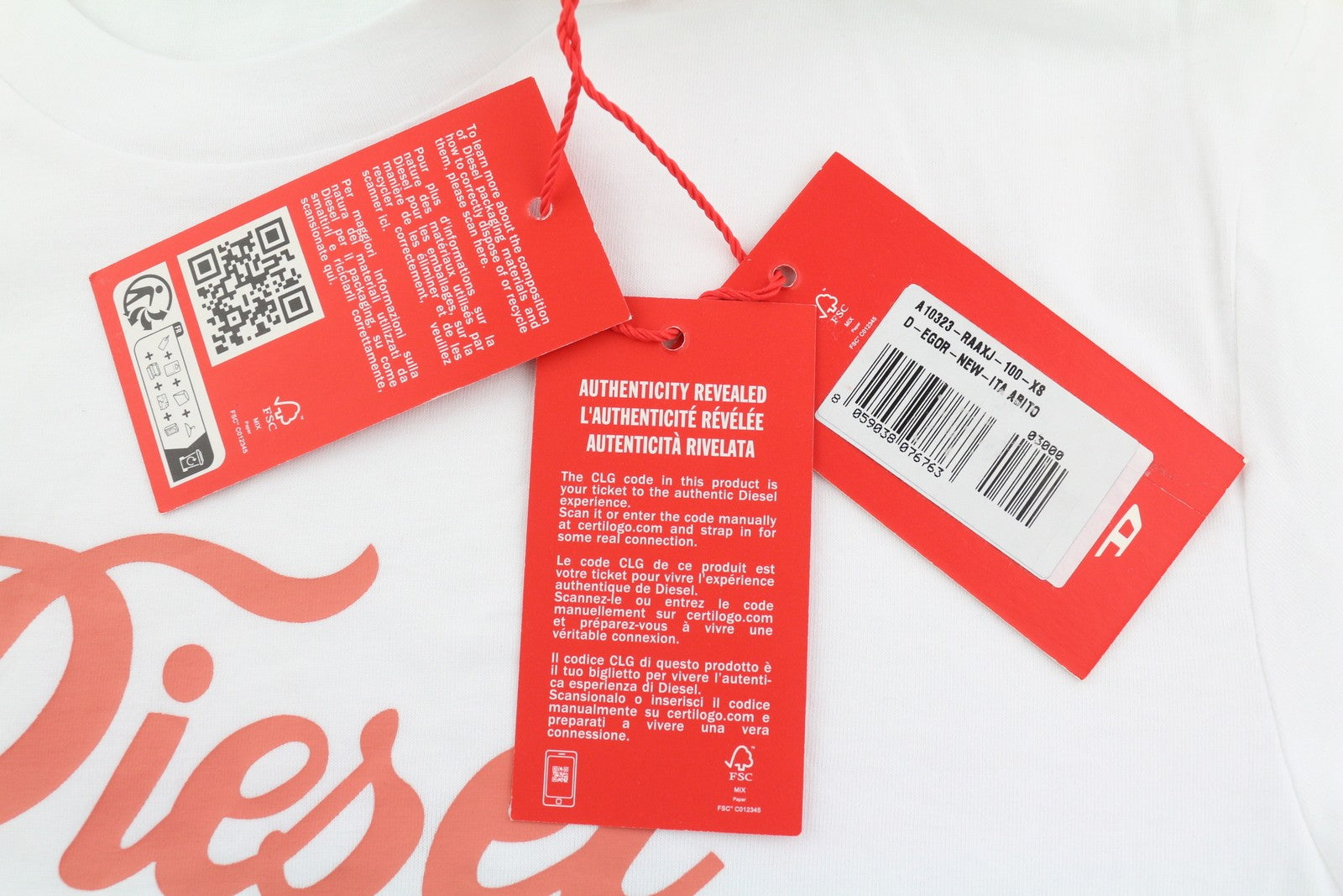 DIESEL D-Egor-New-Ita Women Dress XS White Short Sleeve Tricot Casual Logo