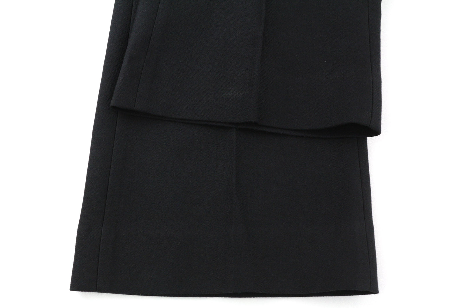 SANDRO Women Trousers 36 Black Cotton Blend Pleated Front Classic Formal