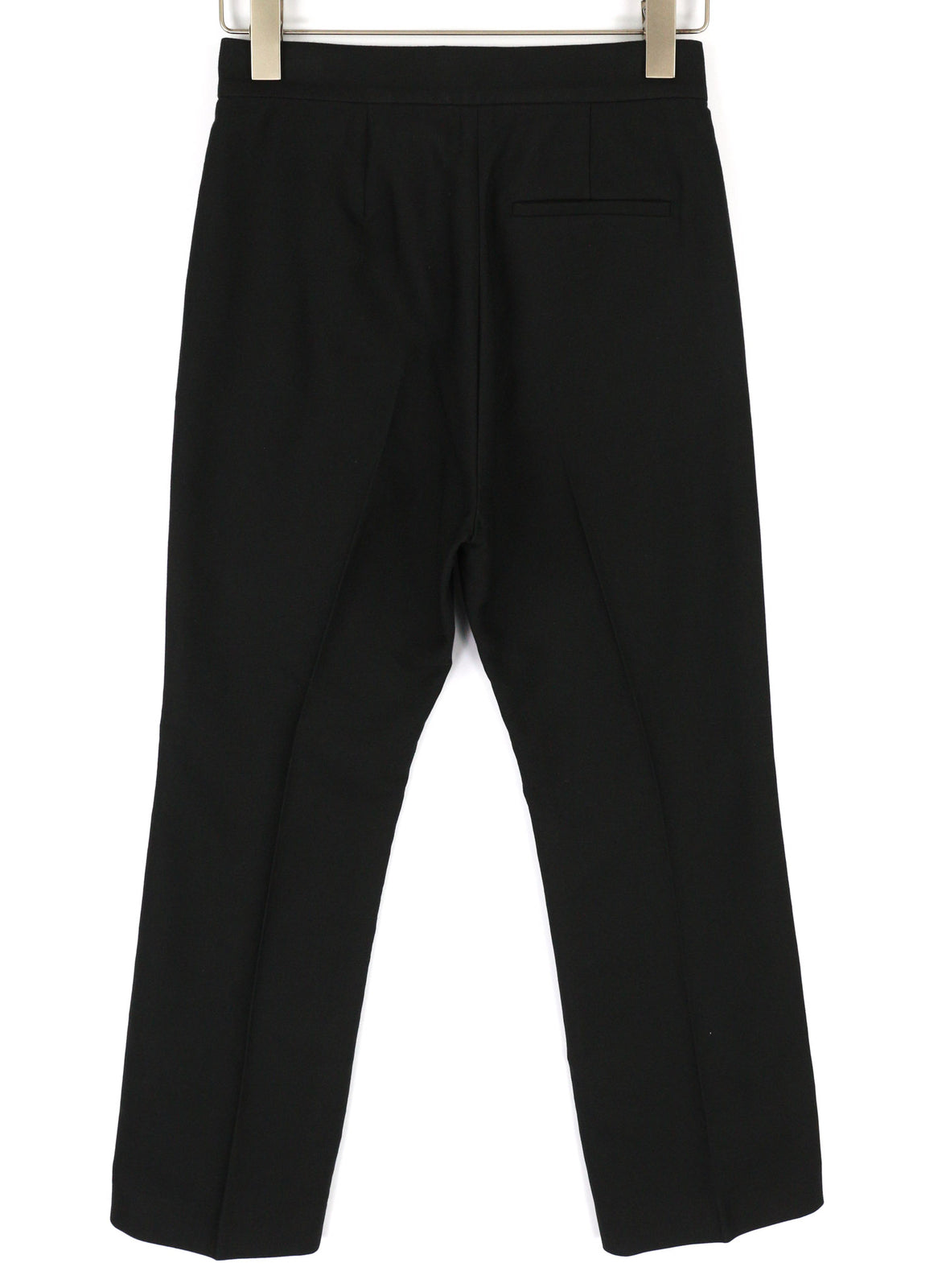 SANDRO Women Trousers 36 Black Cotton Blend Pleated Front Classic Formal