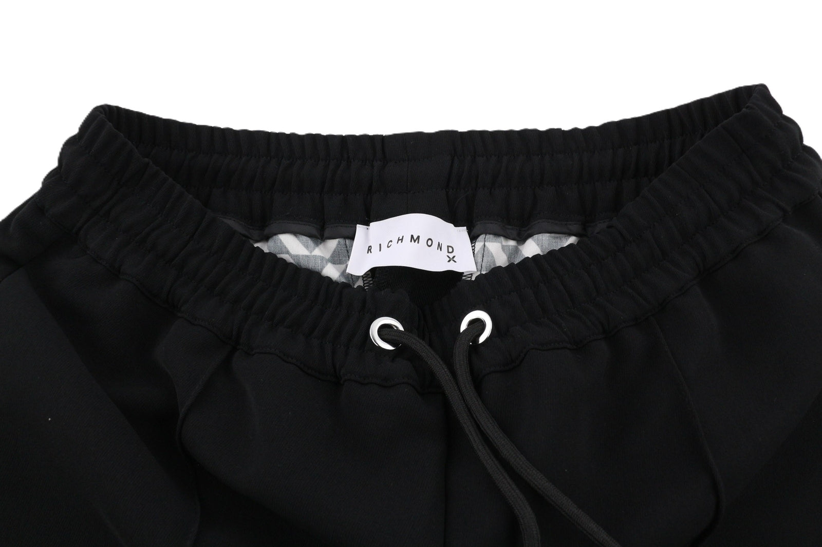 JOHN RICHMOND Women Trousers S Black Stretch Pull On Leisure Drawstrings Casual