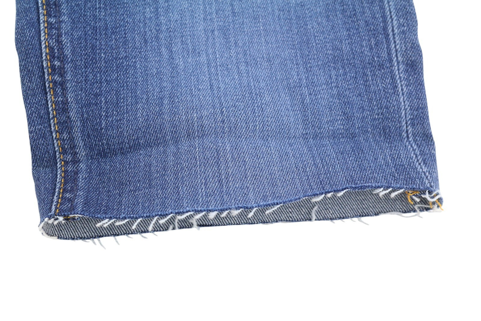 NUDIE JEANS Tube Kelly Men Shorts W28 Washed Denim Blue Zip Fly Organic Pockets