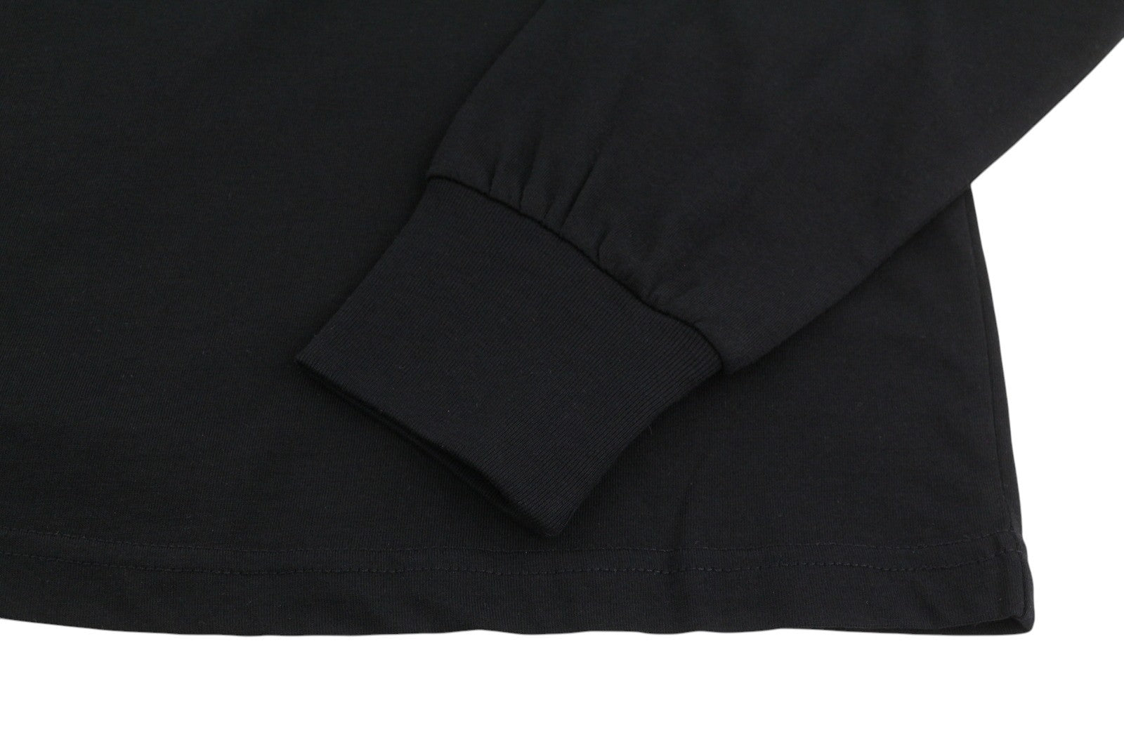 DIESEL T-Just-Ls-E4 Men T-Shirt XL Black Patterned Crew Neck Long Sleeve Logo