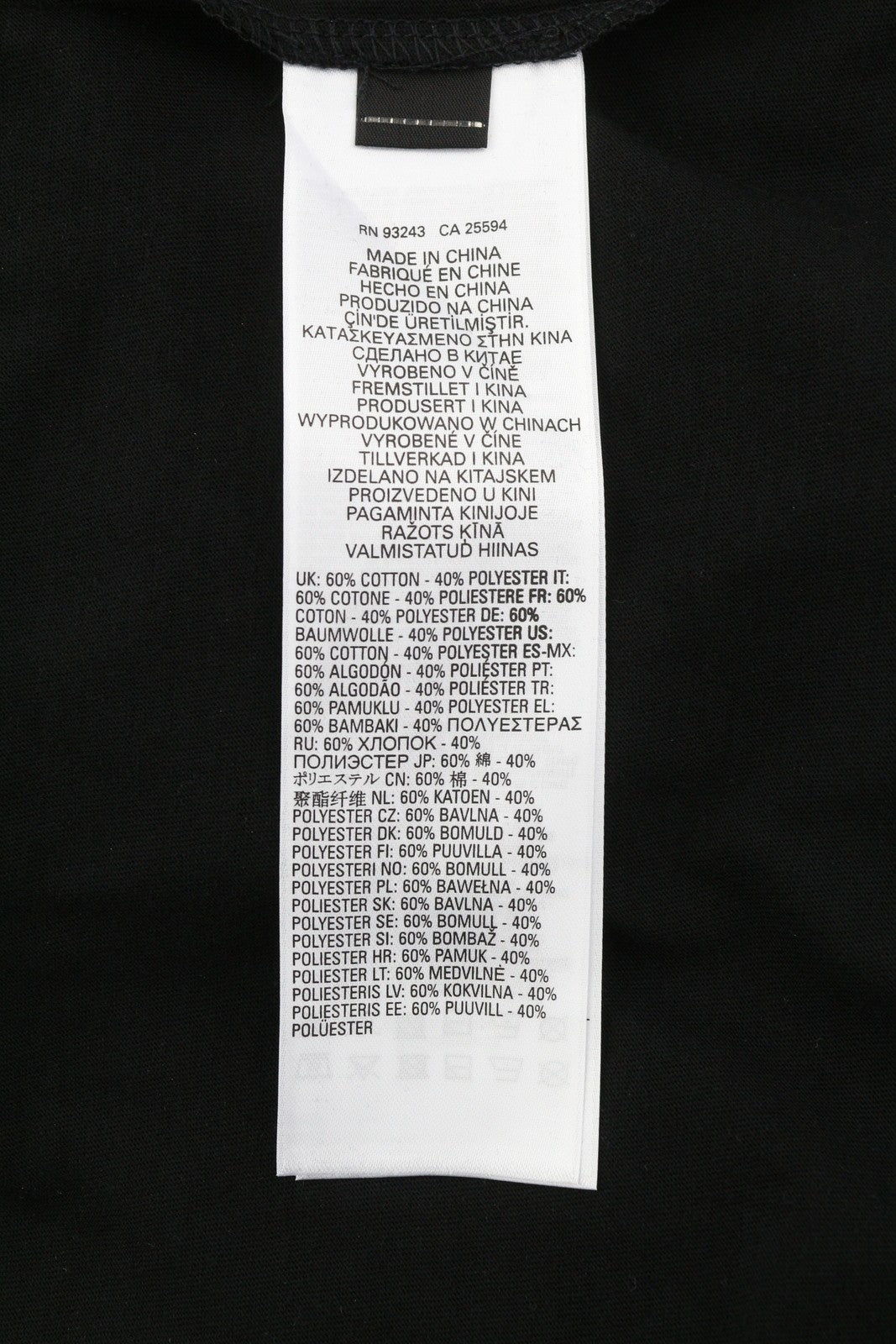 DIESEL T-Just-Ls-E4 Men T-Shirt XL Black Patterned Crew Neck Long Sleeve Logo