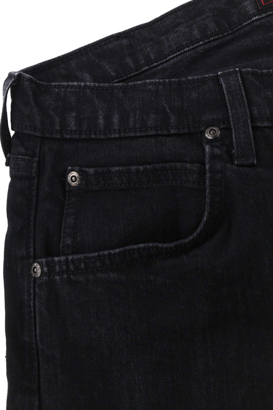 LEE Daren Men Jeans W30/L32 Straight Fit Black Cotton Stretch Washed 5-Pocket