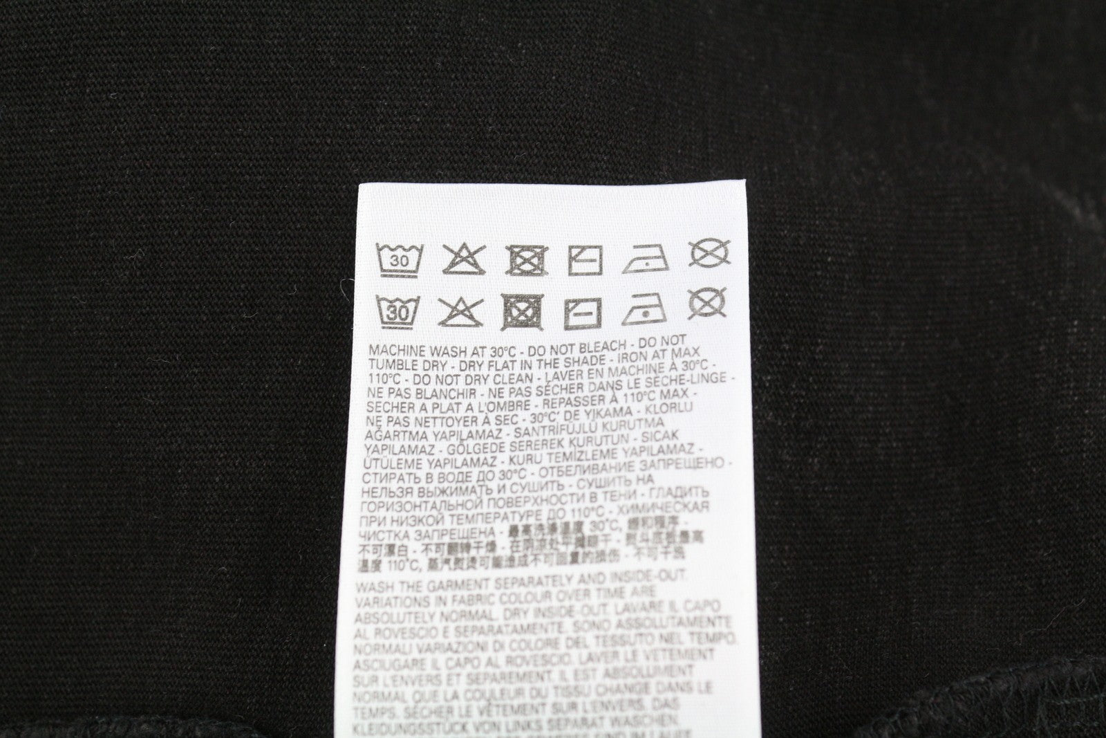 DIESEL T-Schul Men T-Shirt S Washed Black Oversized Crew Neck RRP€195