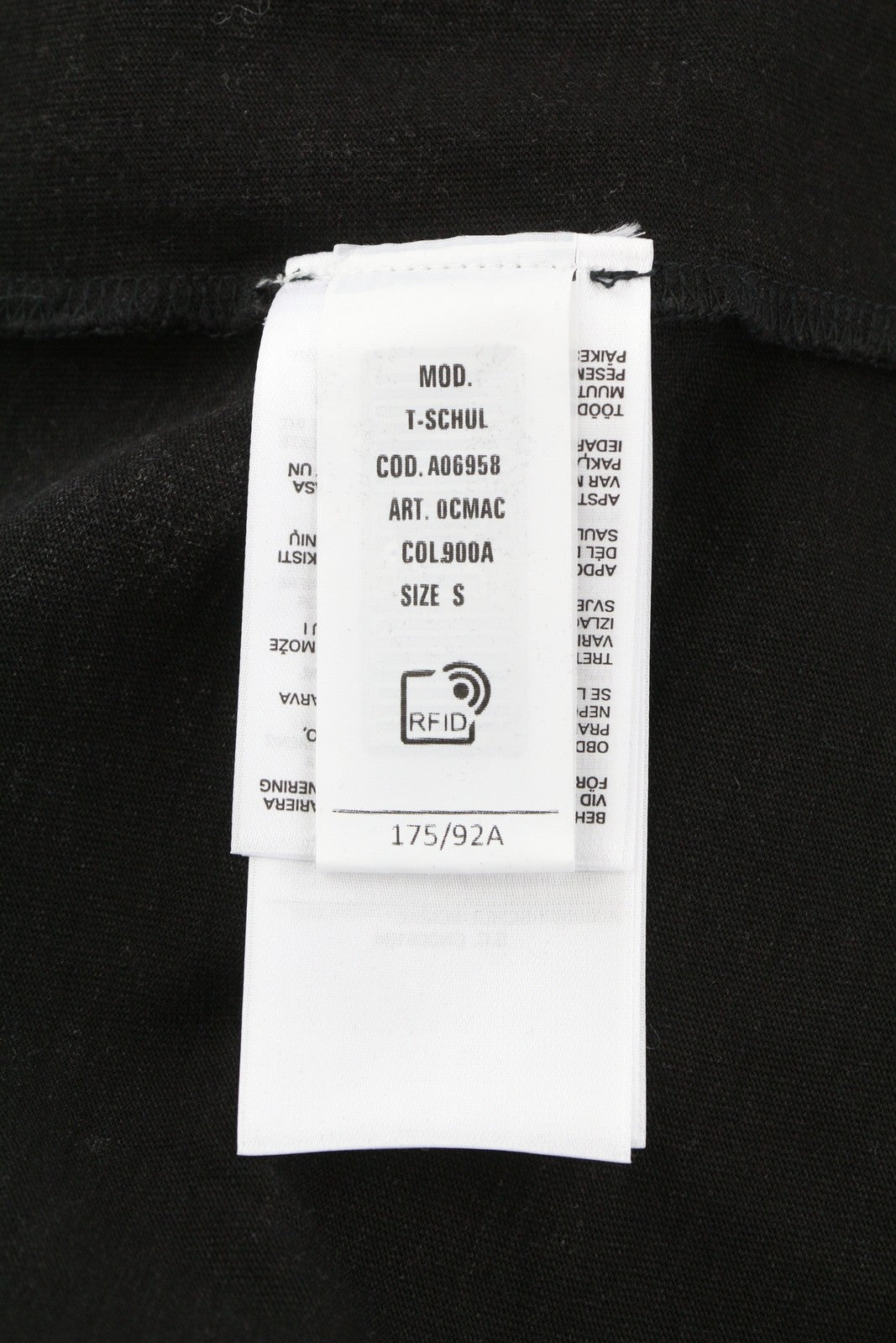 DIESEL T-Schul Men T-Shirt S Washed Black Oversized Crew Neck RRP€195