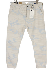 SCOTCH & SODA Stump Men Jeans W34 Cropped Loose Taper Pure Cotton Grey Patterned