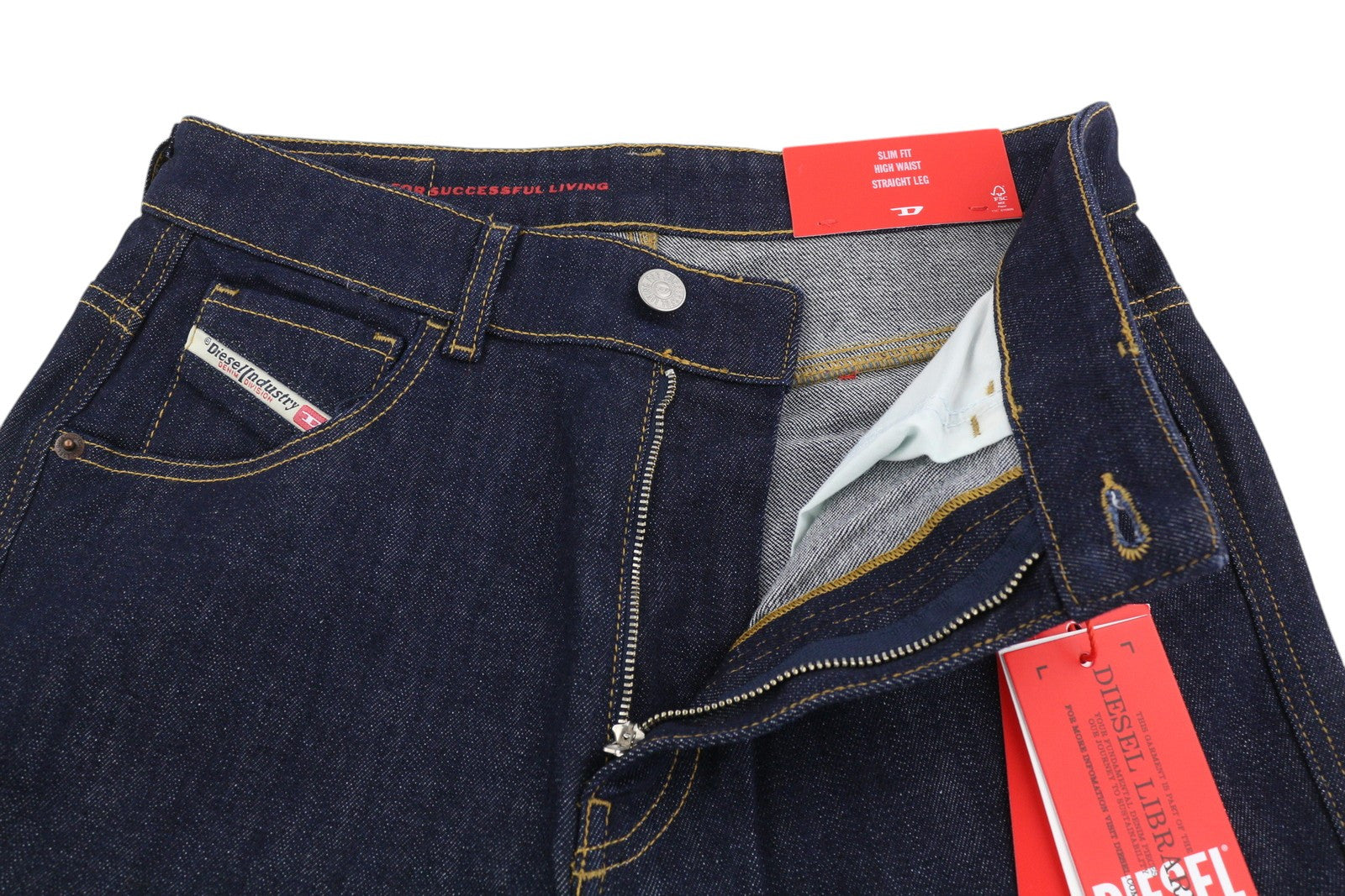 DIESEL 1994 Z9B89 Men Jeans W30/L32 Slim Fit Straight Leg High Waist Denim Blue