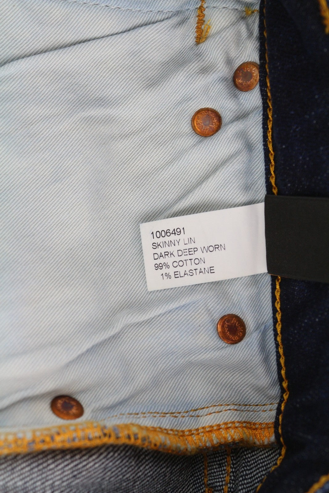 NUDIE JEANS Skinny Lin Women Shorts W27 Washed Denim Blue Zip Stretch Pockets