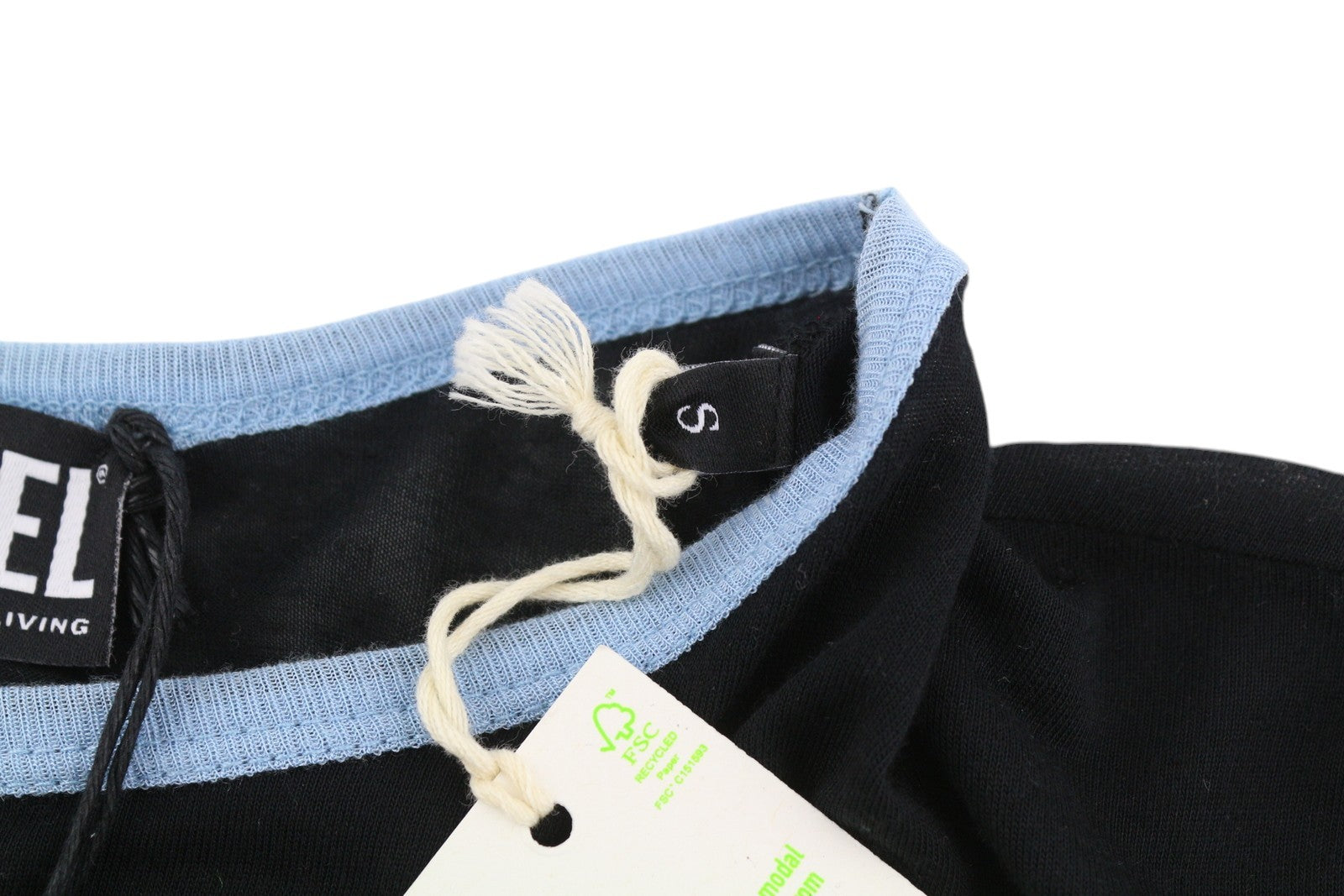 DIESEL T-Ina-Yoke Women T-Shirt S Cashmere Blend Long Sleeve Round Neck RRP€150