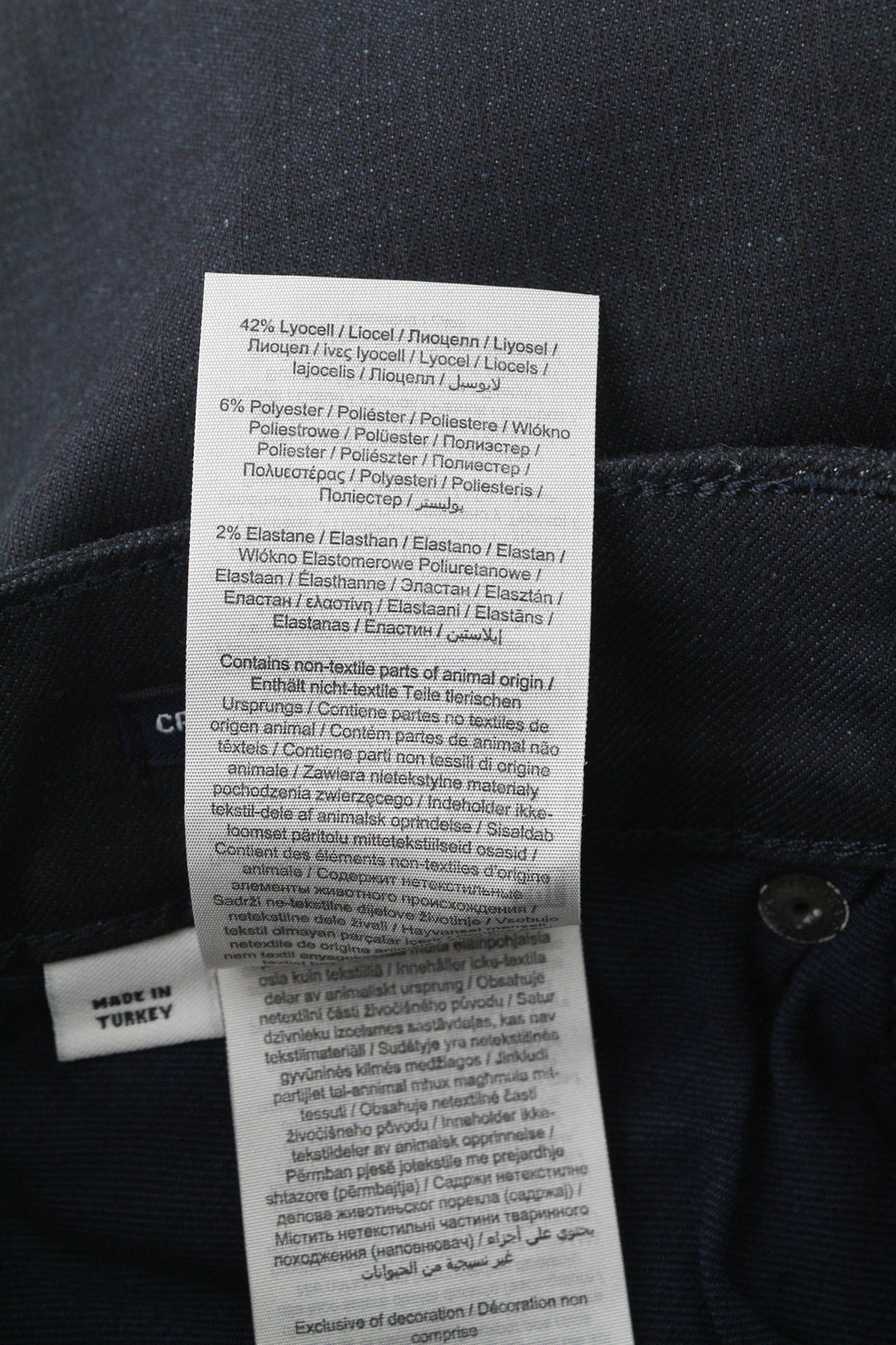 JACK & JONES Tim Men Jeans W27/L32 Slim Straight Cotton Stretch Black Button-Fly