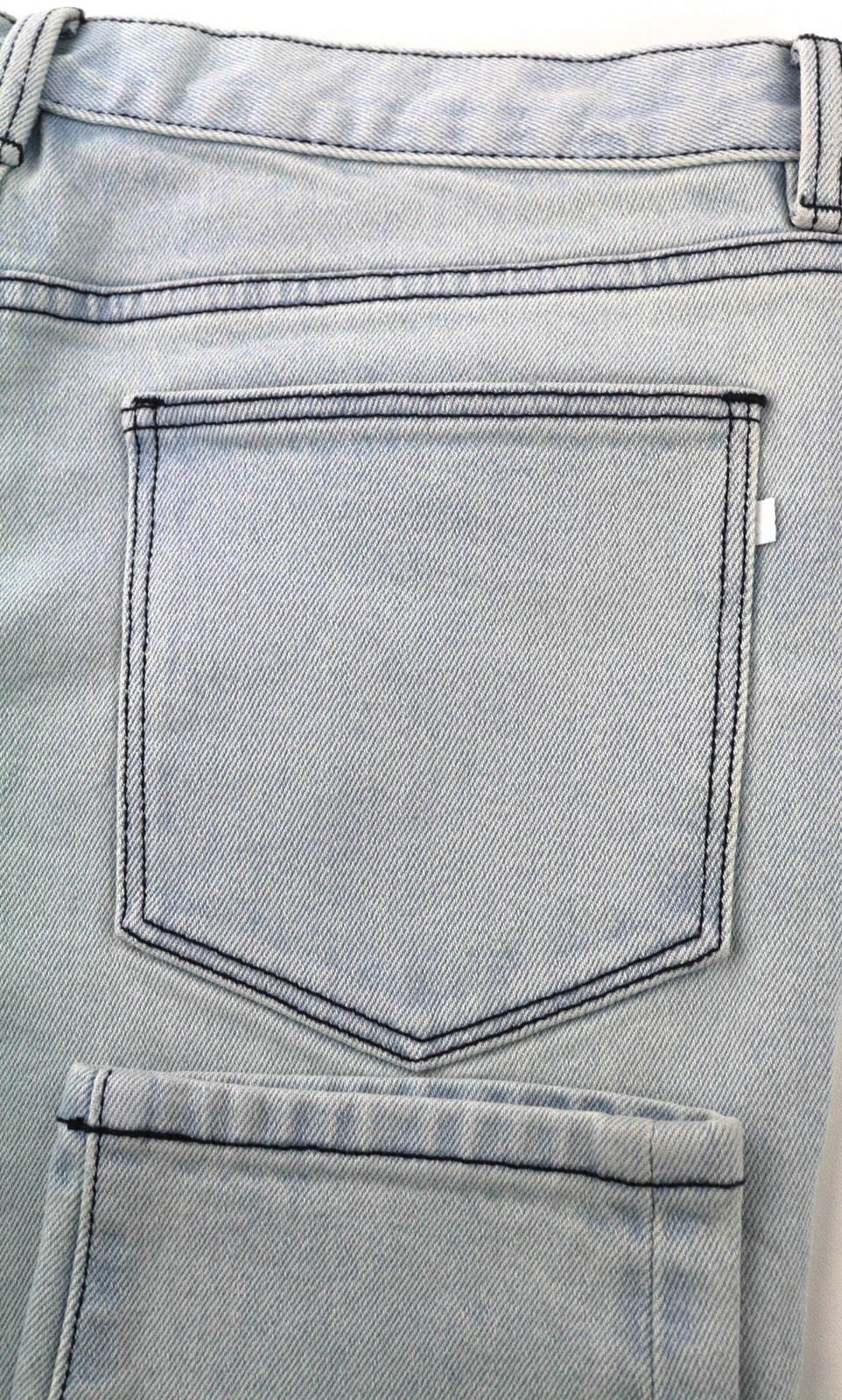 LACOSTE HF2897 Women Jeans W30 Washed Blue Cotton Stretch Slim Tapered Fit