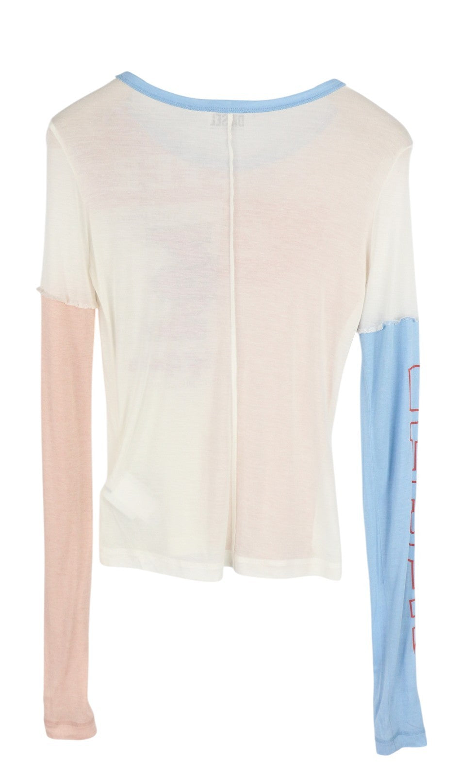 DIESEL T-Tessy-C1 Women T-Shirt S Cashmere Blend Long Sleeve Round Neck RRP€150