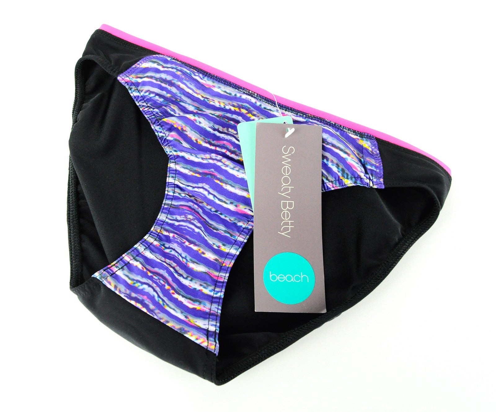 SWEATY BETTY Scuba Women's Bikini Bottom XS Printed Sculpting Stretch Swimwear