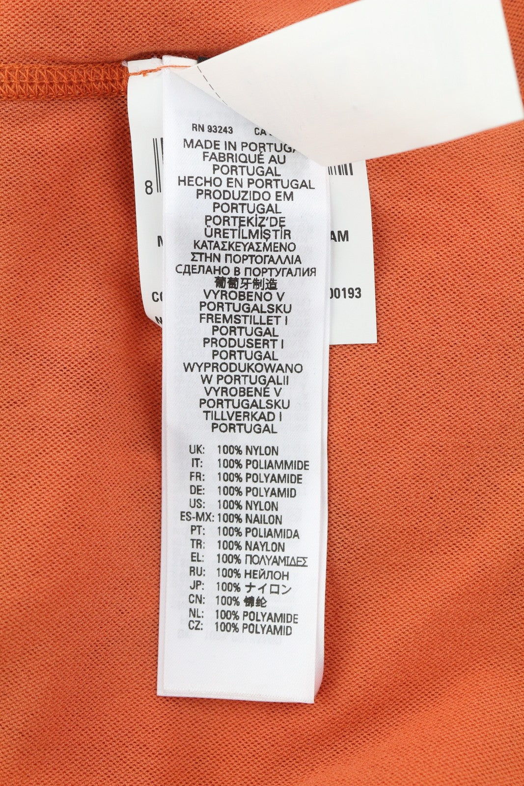 DIESEL T-Jurl Women T-Shirt S Orange Lined High Neck Long Sleeve Thin RRP€150