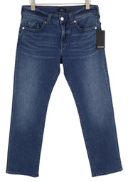 TRUE RELIGION Ricky Men Jeans W32 Relaxed Straight Fit Zip Washed Blue RRP€195