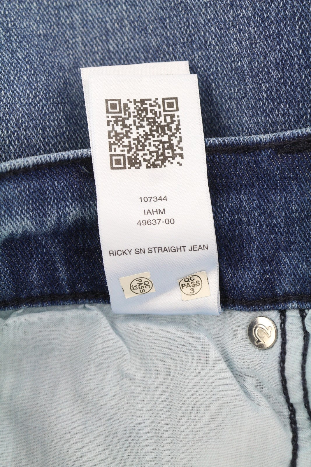 TRUE RELIGION Ricky Men Jeans W32 Relaxed Straight Fit Zip Washed Blue RRP€195