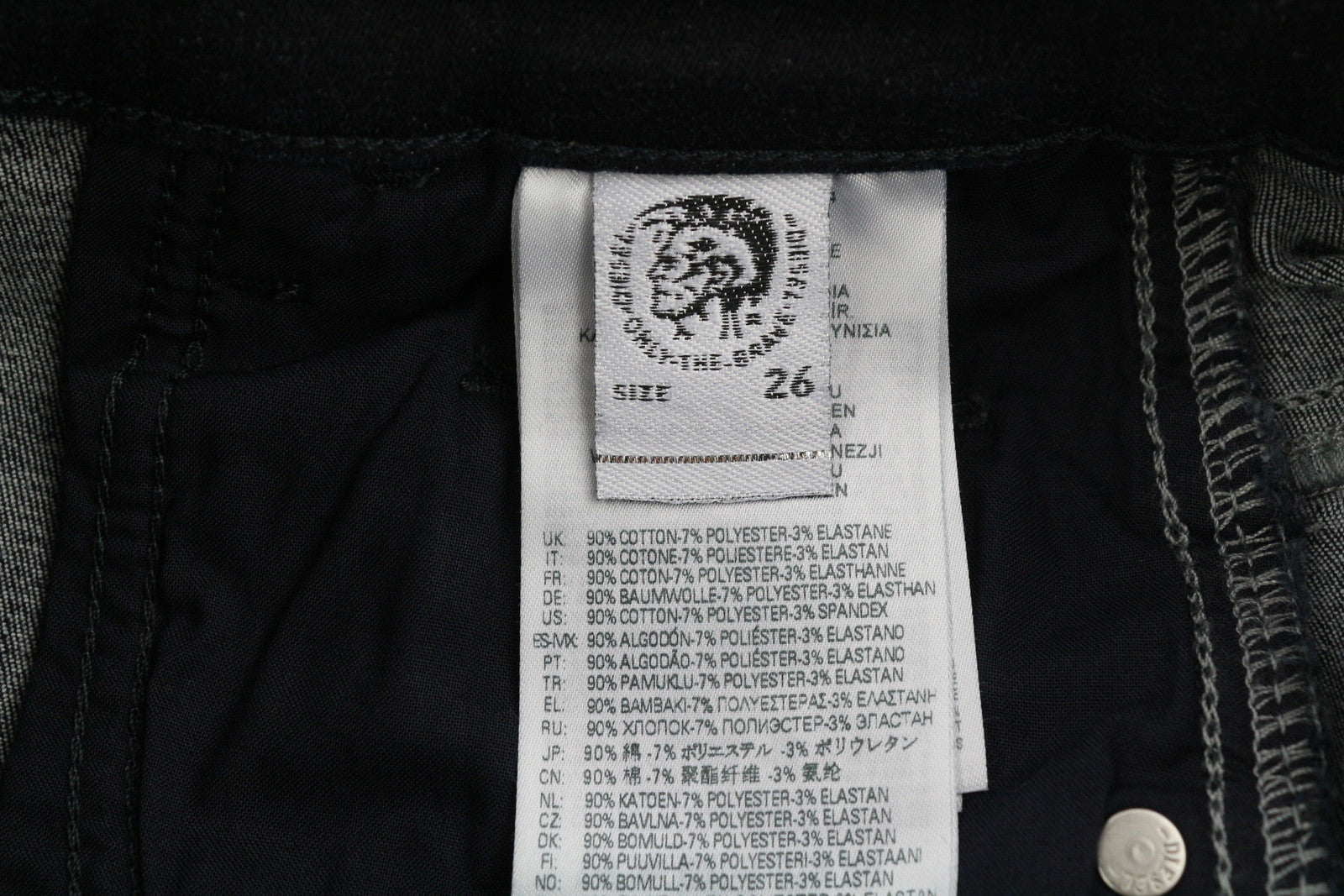 DIESEL Slandy-High 009CW Women Jeans W26/L32 Super Skinny High Waist Stretch