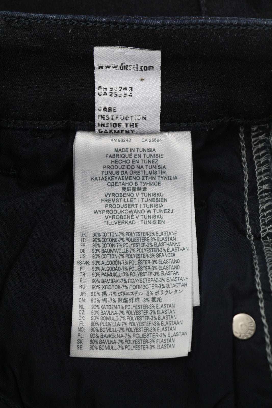 DIESEL Slandy-High 009CW Women Jeans W26/L32 Super Skinny High Waist Stretch