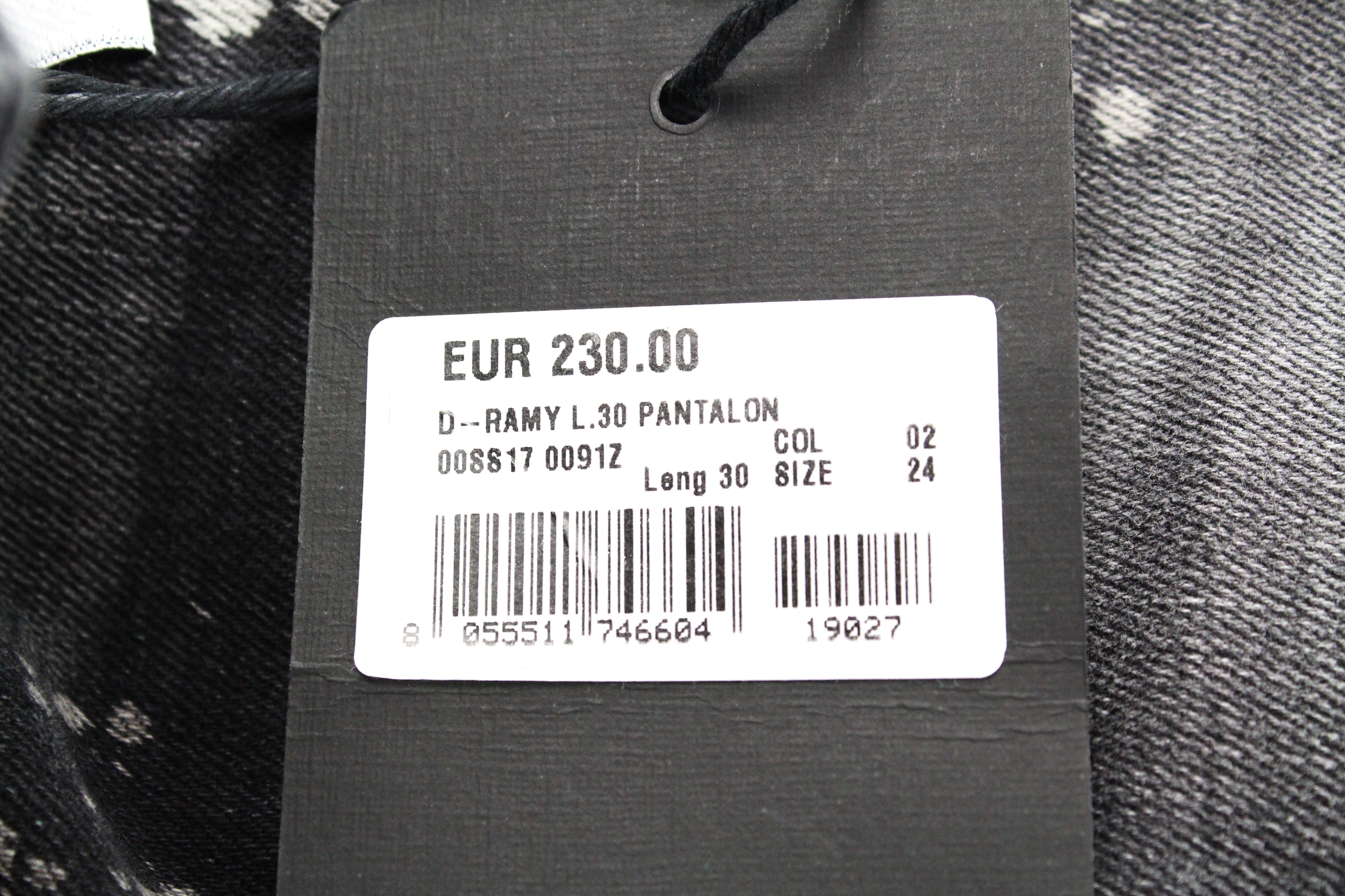 DIESEL D-Ramy 0091Z Women's Jeans W24/L30 Skinny Girls Grey Stretch