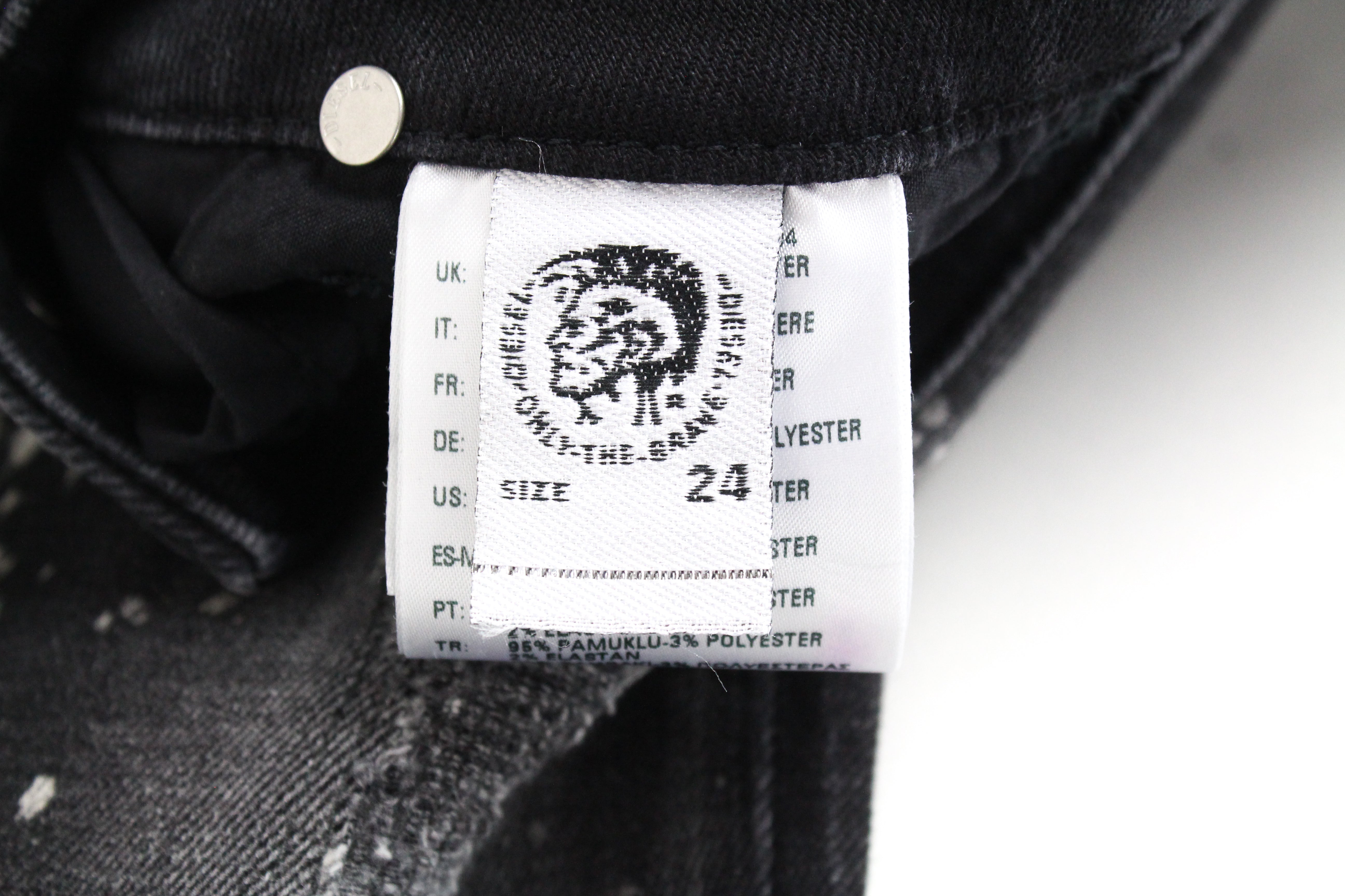 DIESEL D-Ramy 0091Z Women's Jeans W24/L30 Skinny Girls Grey Stretch