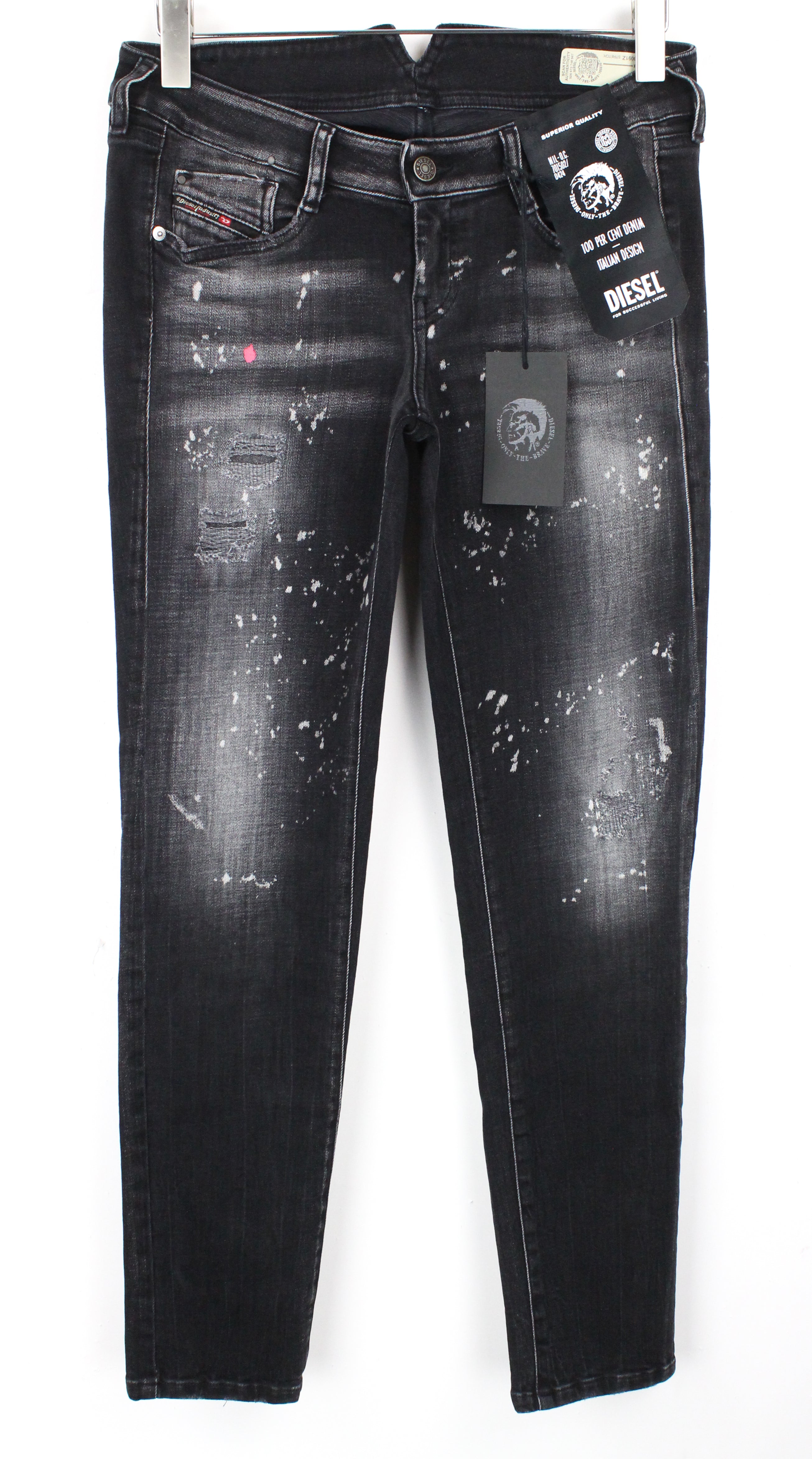 DIESEL D-Ramy 0091Z Women's Jeans W29/L34 Skinny Wash Grey Stretch