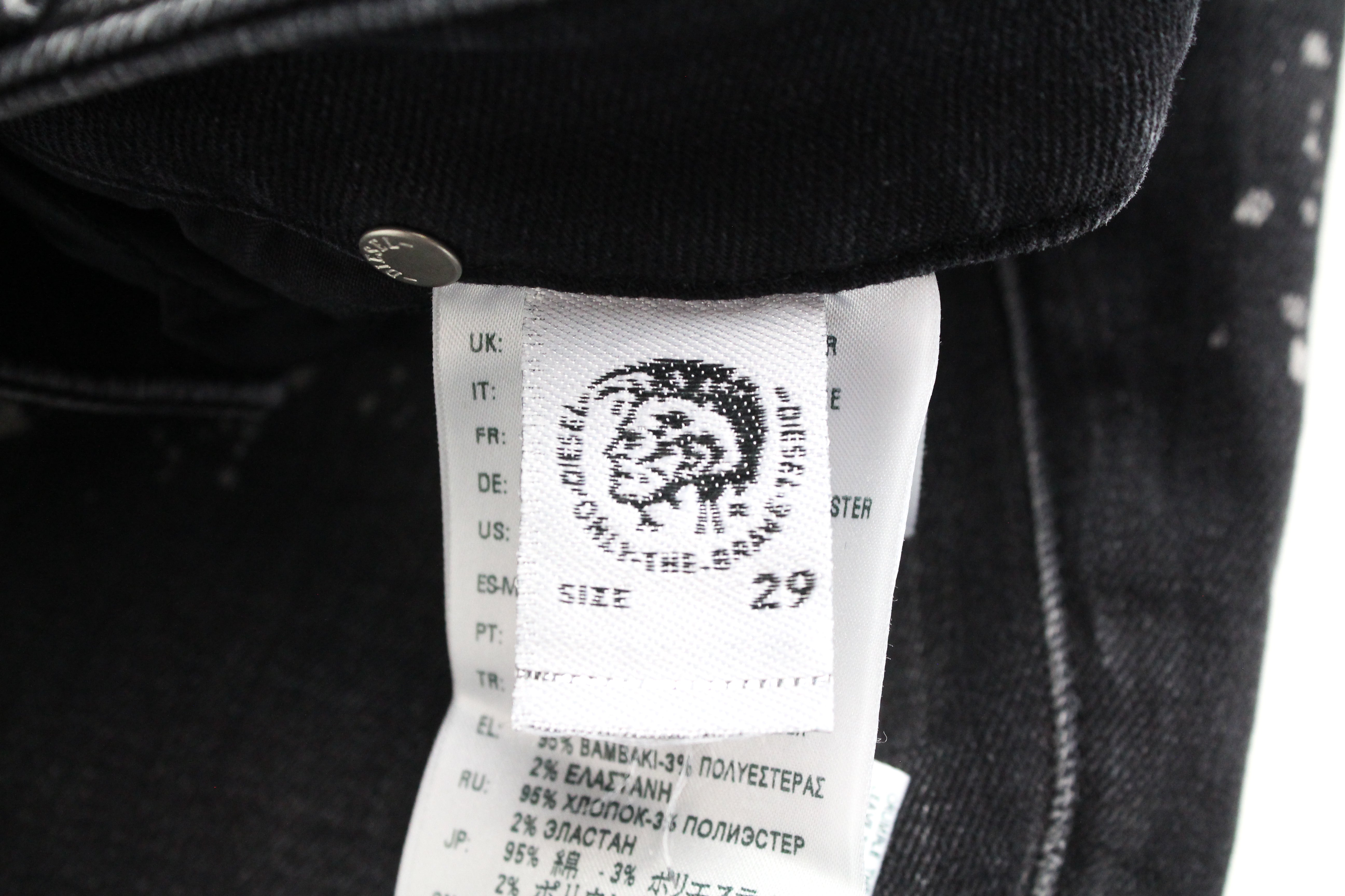 DIESEL D-Ramy 0091Z Women's Jeans W29/L34 Skinny Wash Grey Stretch