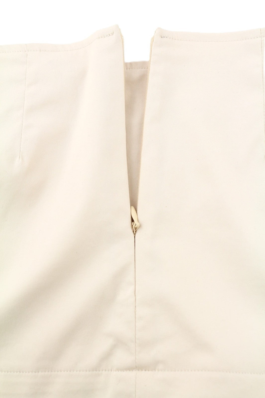 ARMANI JEANS Women Skirt EU36 Beige Cream Cotton Blend Zipped Tight Classic