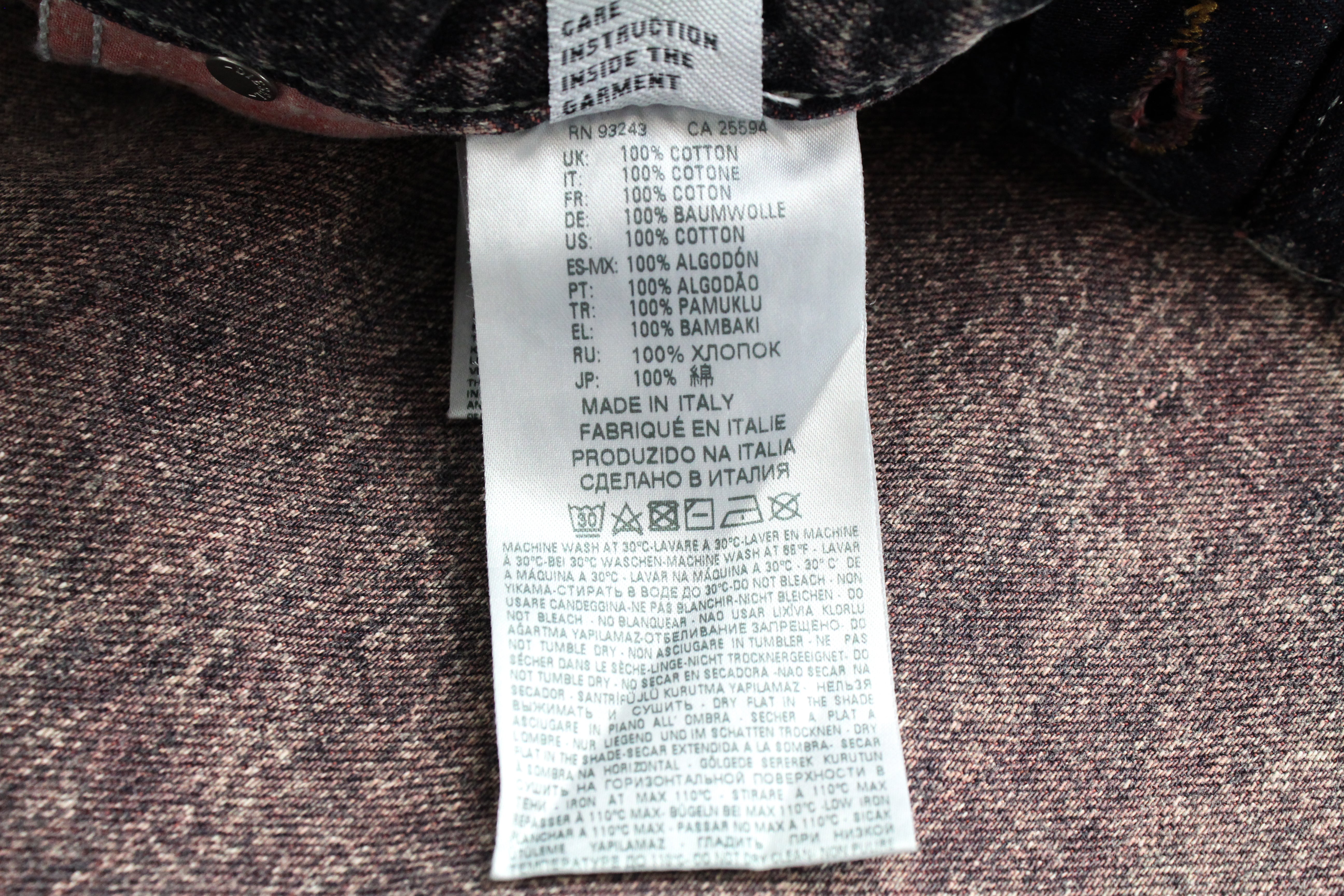 DIESEL Alys 084TS Women's Jeans W26/L30 Straight Fit Cotton Grey Pink Wash