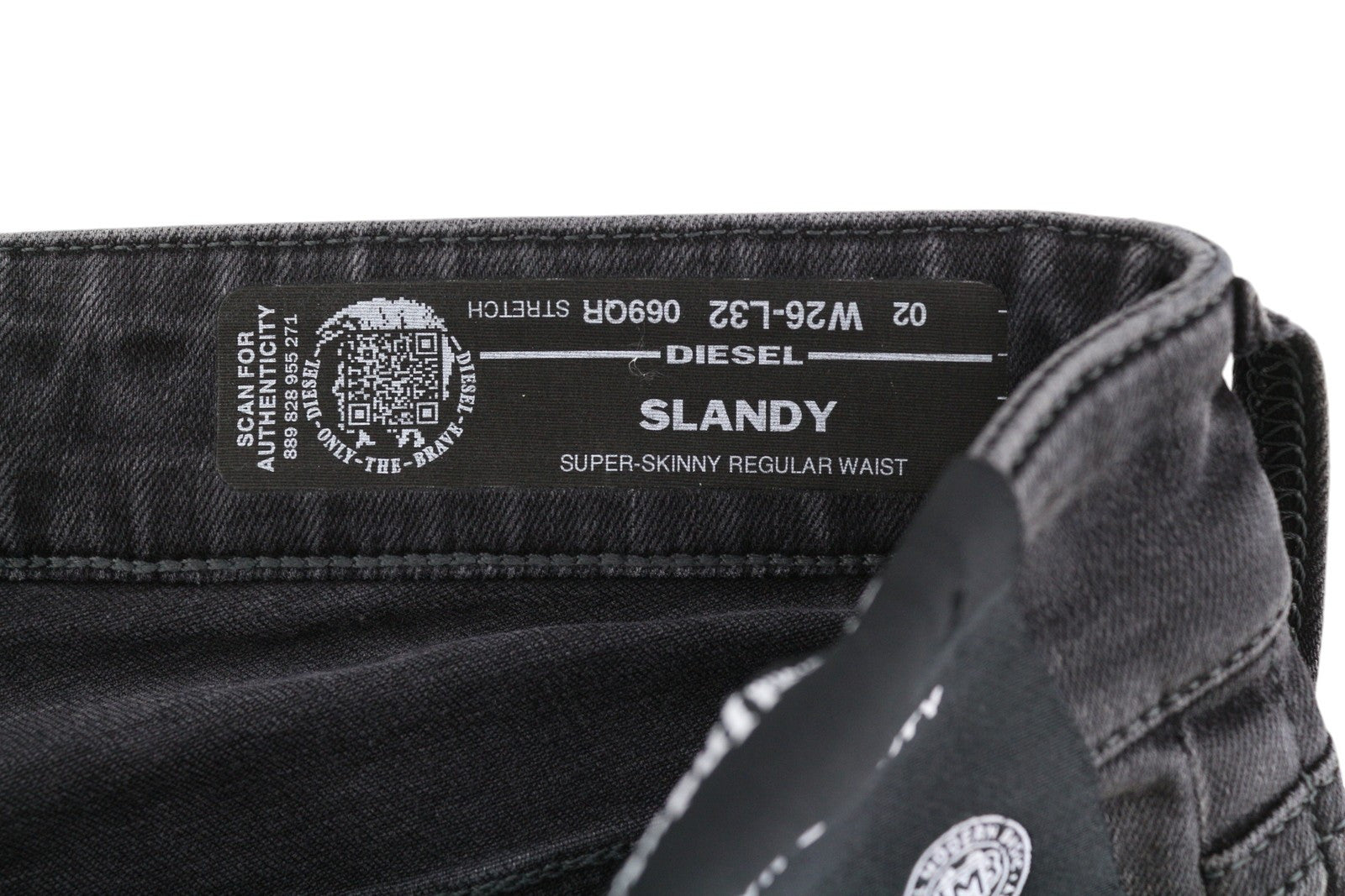 DIESEL Slandy 069QR Women Jeans W26/L32 Super Skinny Regular Waist RRP€200