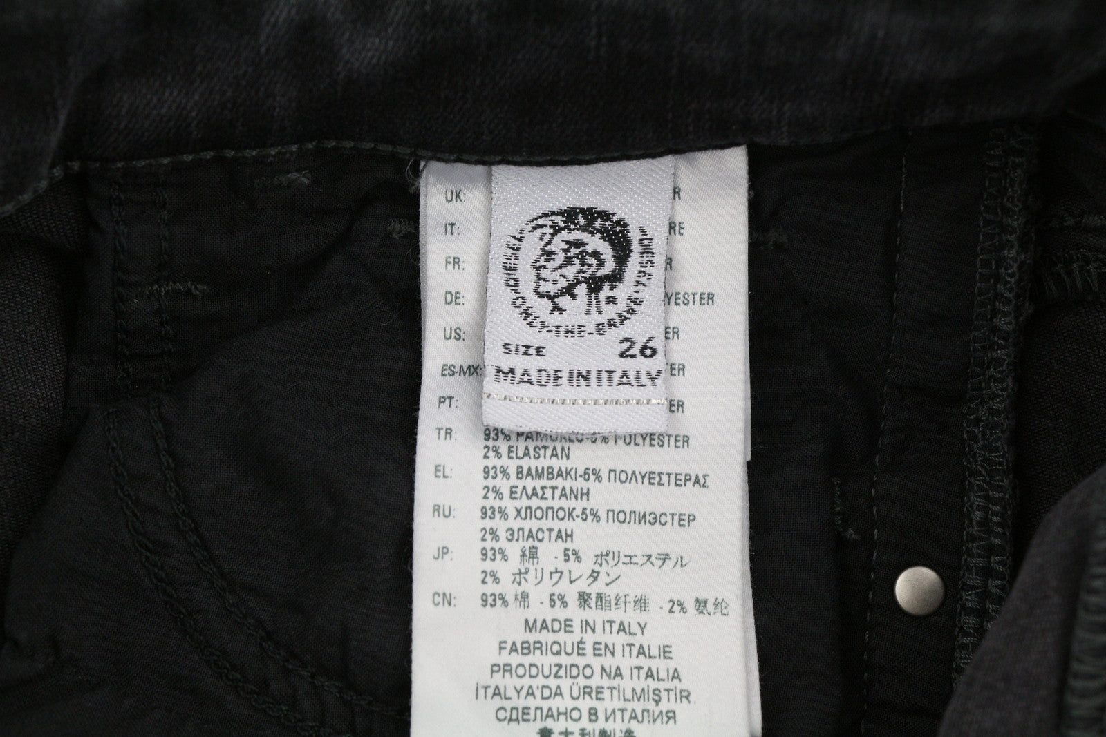 DIESEL Slandy 069QR Women Jeans W26/L32 Super Skinny Regular Waist RRP€200