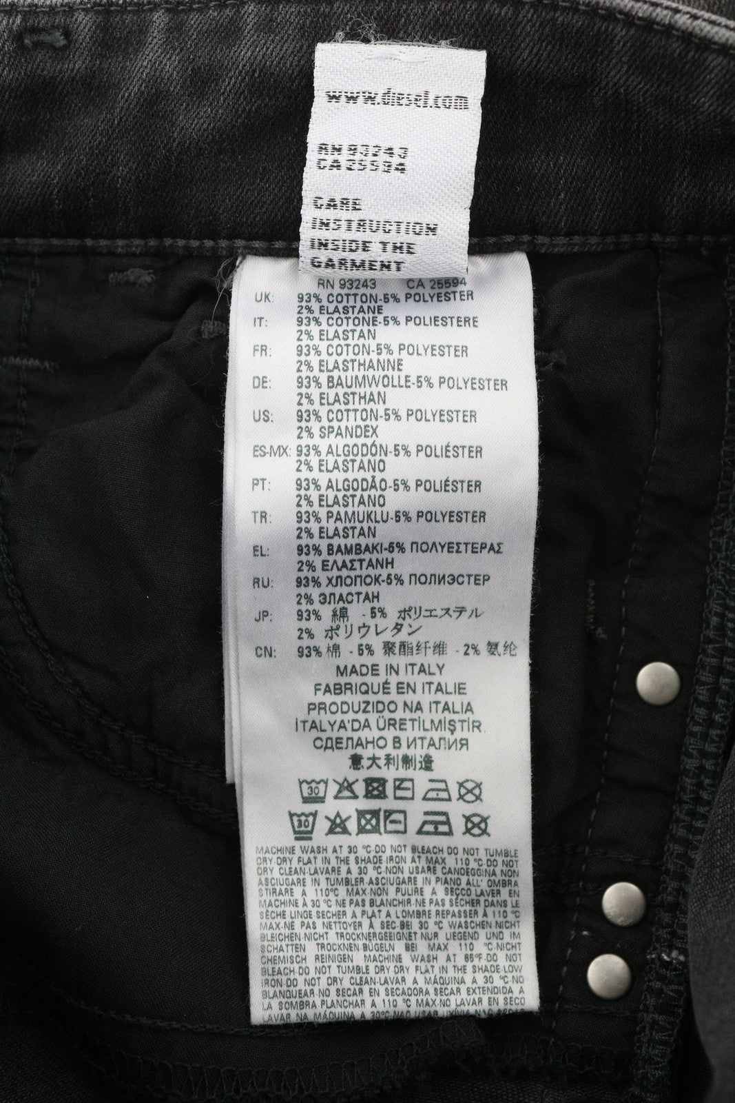 DIESEL Slandy 069QR Women Jeans W26/L32 Super Skinny Regular Waist RRP€200