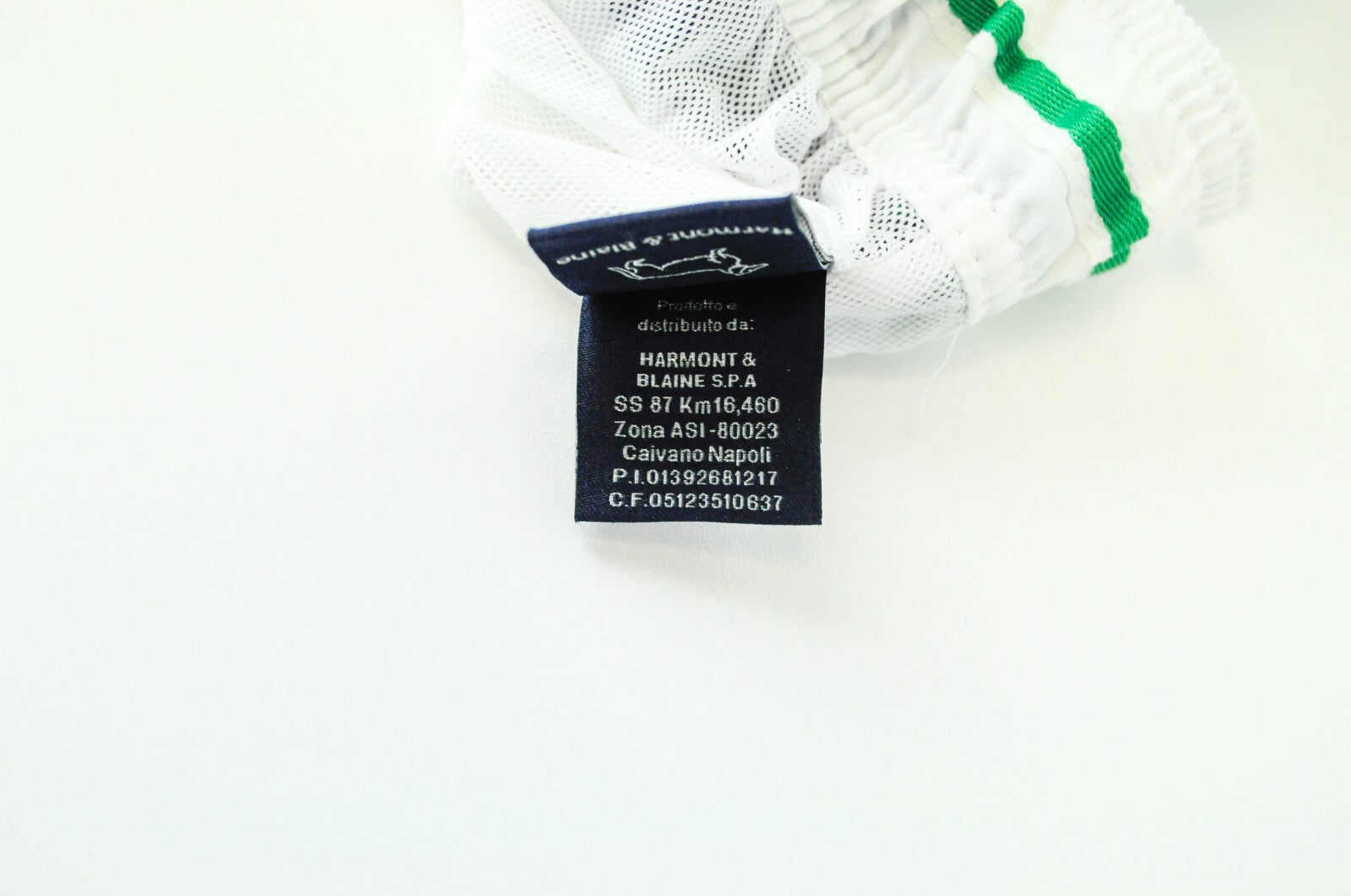 HARMONT & BLAINE Men's Navy ~W32 Swim Trunks Green Detail Pull-On Beach Style