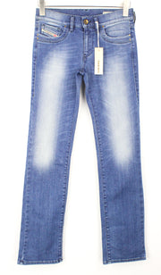 DIESEL Ronhoir 0R30E Women's Jeans W26/L32 Bootcut Wash Stretch Blue