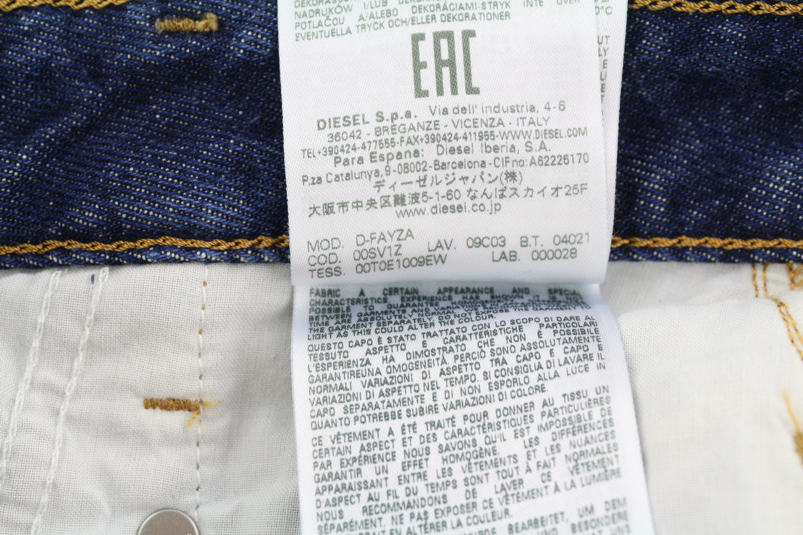 DIESEL D-Fayza 09C03 Women Jeans W26/L32 Regular Fit Boyfriend Leg RRP€175