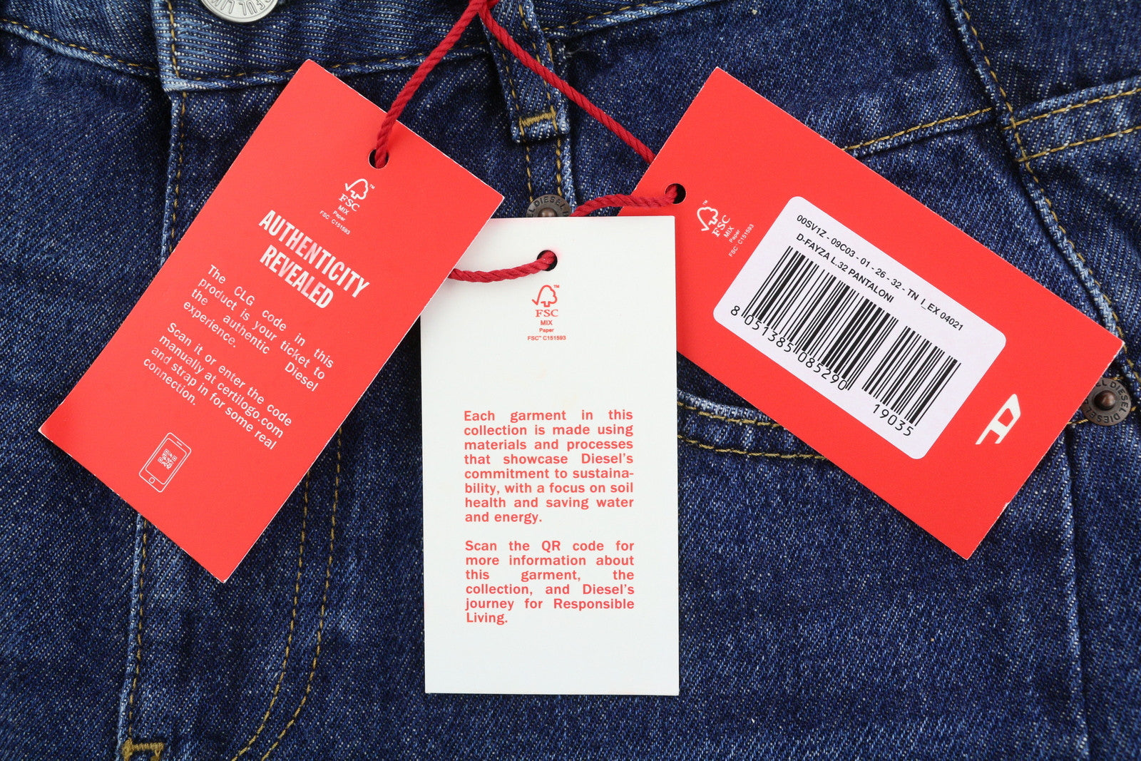 DIESEL D-Fayza 09C03 Women Jeans W26/L32 Regular Fit Boyfriend Leg RRP€175